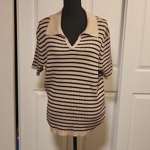 Short sleeve, collared sweaters BUNDLE OF 2